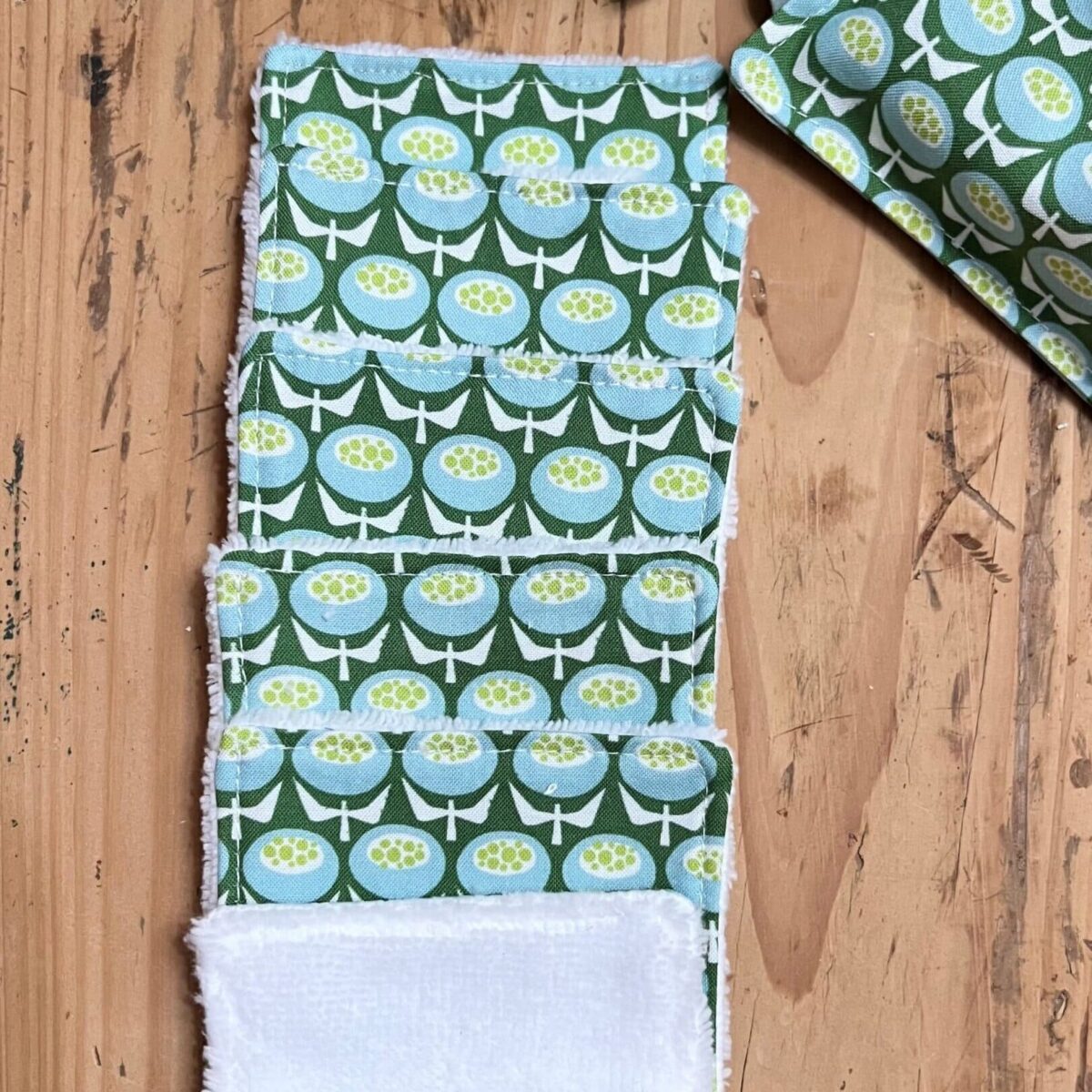 Lingettes démaquillantes jade, fait main Blonay-St-Légier