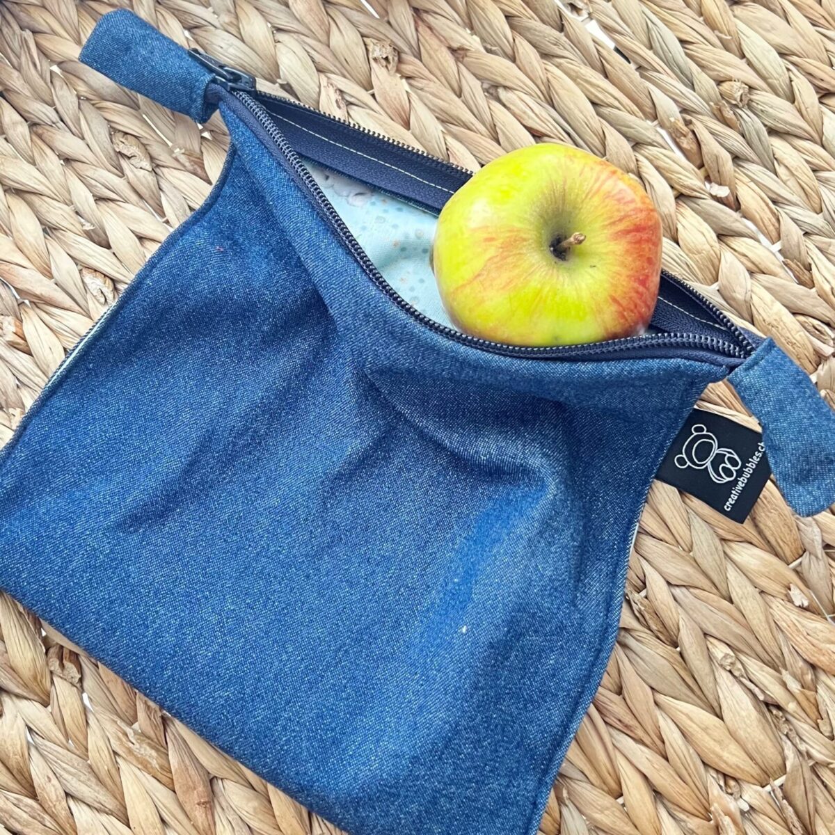 Pochette à goûter "Eliott" avec fermeture éclair